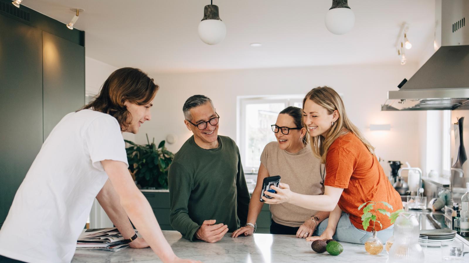 Group of people discussing