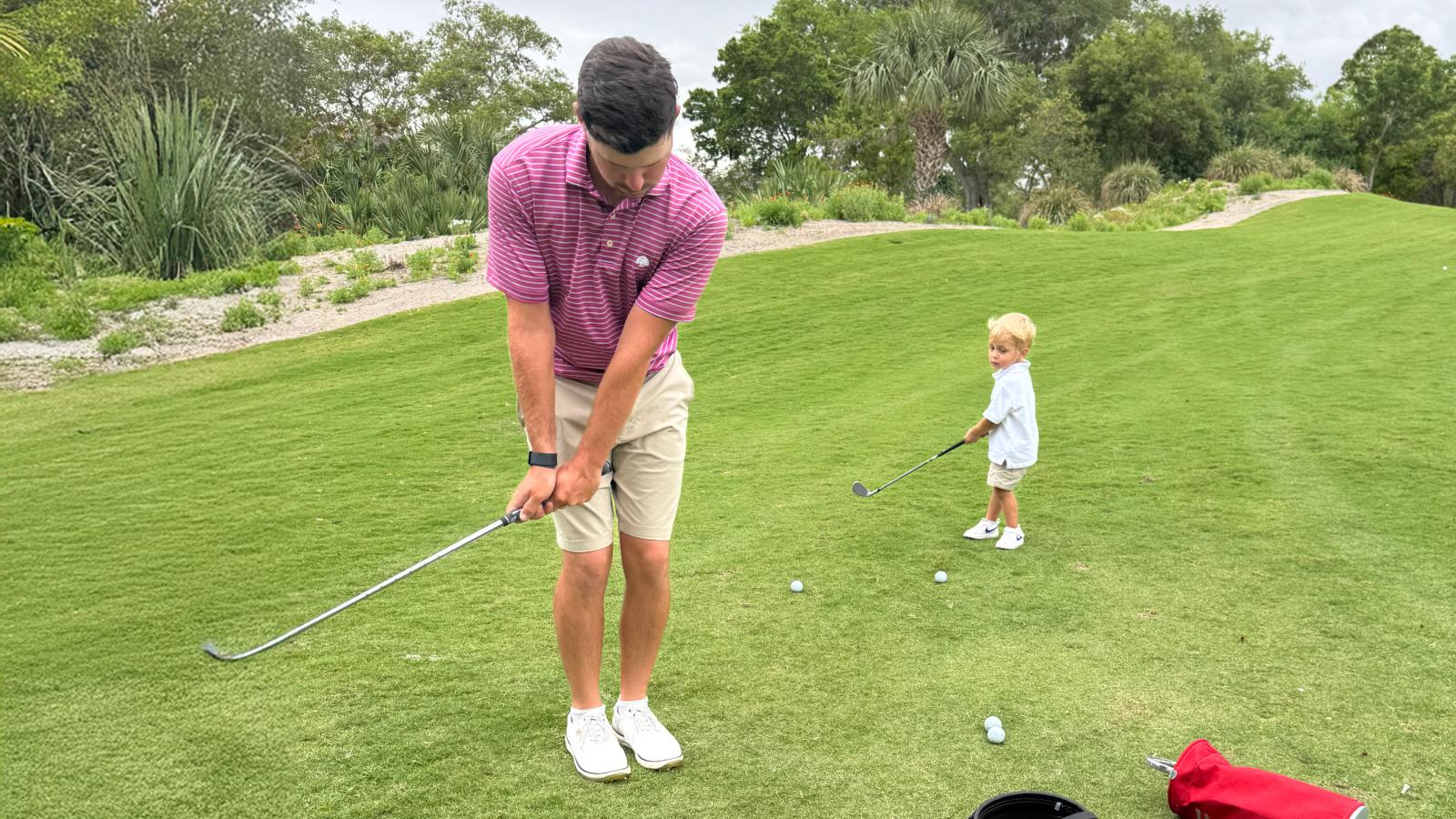 Tyler Collet playing golf
