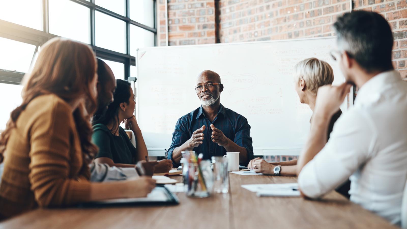 Group of colleague in the meeting room