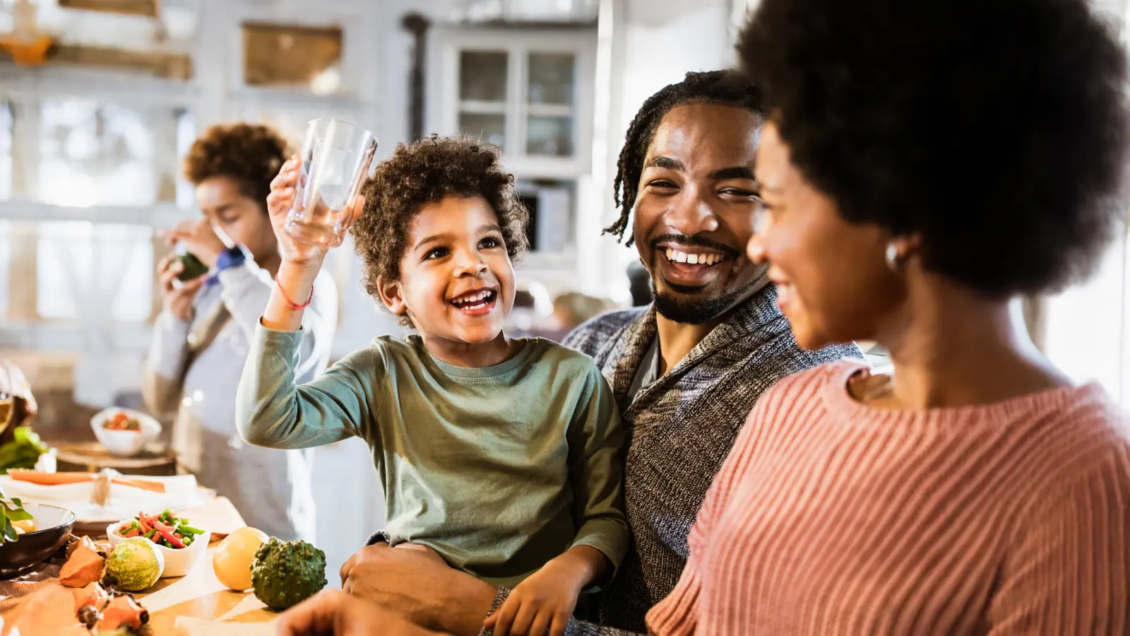 Family spending time together as healthy coping strategies to support their mental well being and financial wellness