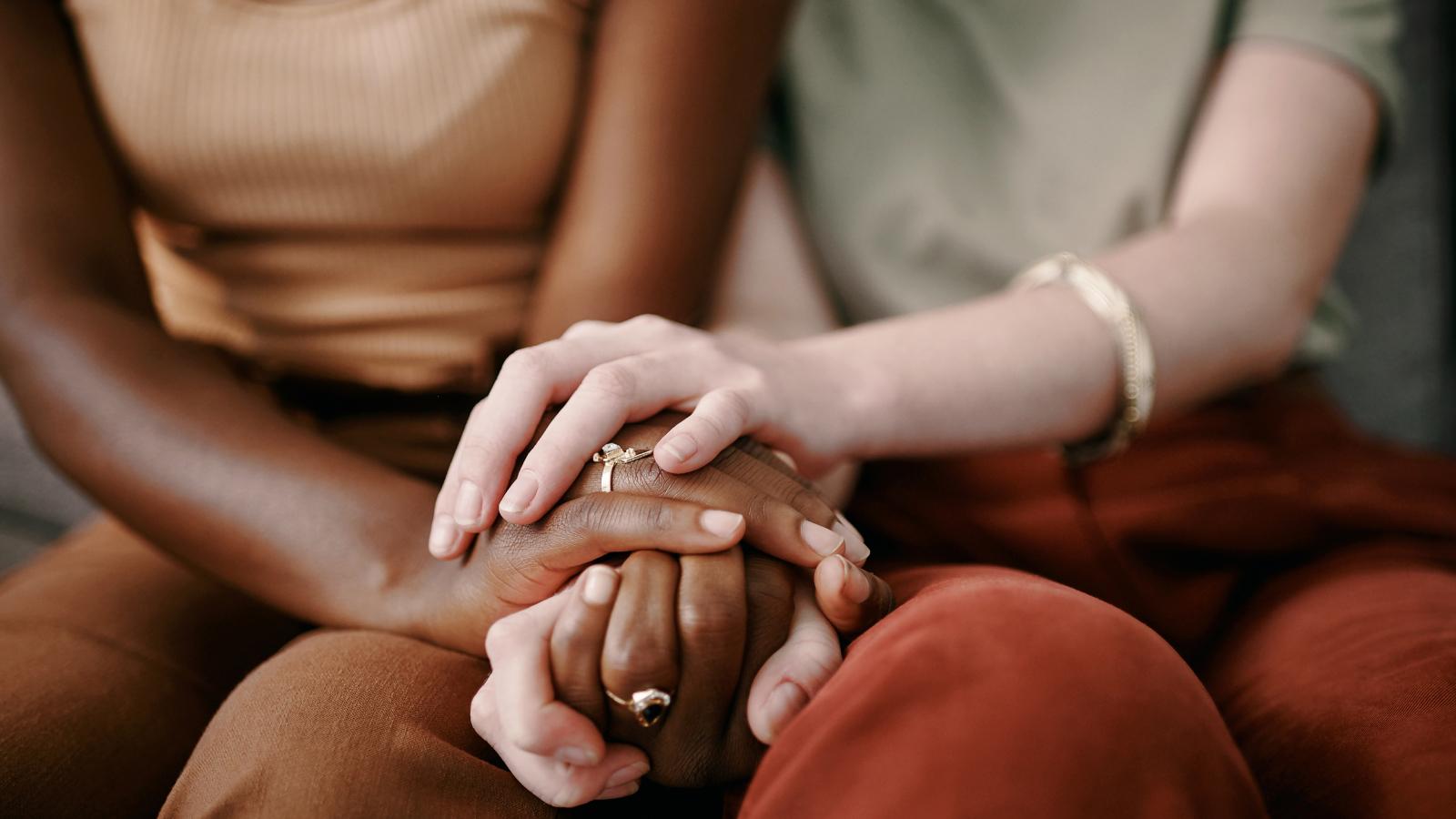 People holding hands