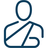 Broken arm icon